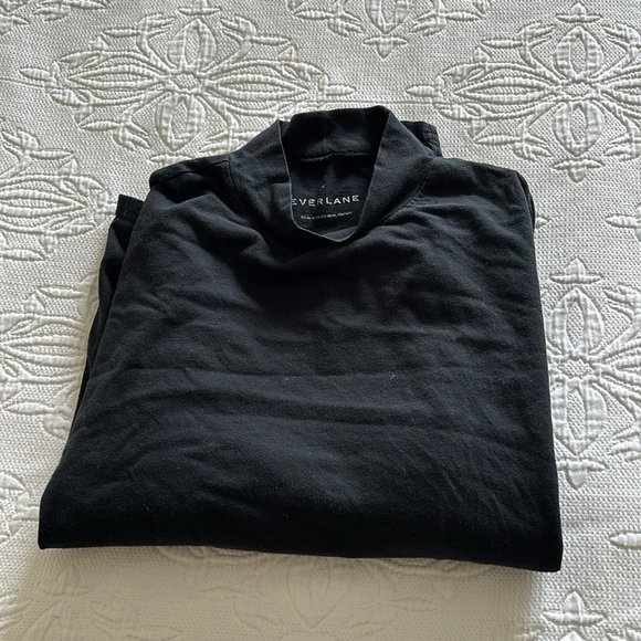 Everlane Black Mockneck Shirt - Picture 3 of 5